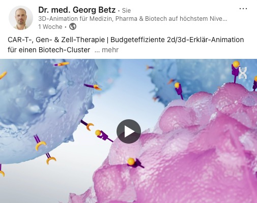 Medical Animation CAR-T-, Gen- und Zell-Therapie